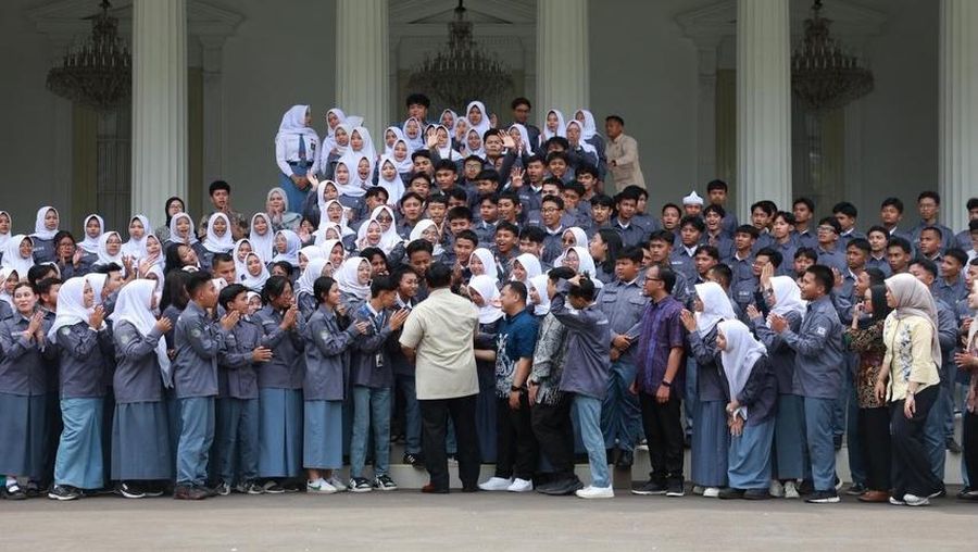 Presiden menerima Forum OSIS se-Jawa Barat di Istana Negara, Jakarta, Selasa (5/5/2026).