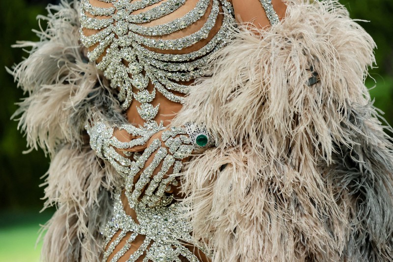 Katy Perry poses during the Met Gala, an annual fundraising gala held for the benefit of the Metropolitan Museum of Art's Costume Institute with this year's theme 'Costume Art' in New York City, New York, U.S., May 4, 2026. REUTERS/Daniel Cole     TPX IMAGES OF THE DAY