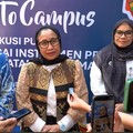 Wakil Kepala Badan Gizi Nasional (BGN), Nanik Sudaryati Deyang saat menyampaikan keterangan pers di Universitas Hasanuddin (Unhas), Makassar, Sulsel, Selasa (05/05/2026). (Dok. BGN)