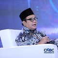 Direktur Guru Pendidikan Menengah dan Pendidikan Khusus Arif Jamali saat menyampaikan pemaparan dalam Tech & Telco Forum 2026 di Jakarta, Rabu (6/5/2026). (CNBC Indonesia/Tri Susilo)