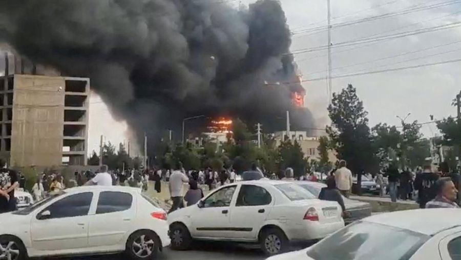 IRAN-CRISIS/TEHRAN-FIRE