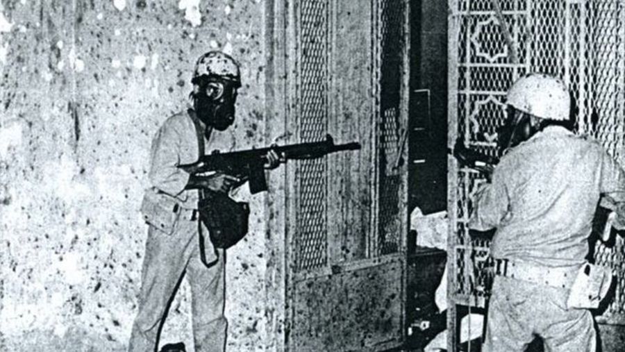 Pendudukan Masjidil Haram (Dok: Saudi soldiers, Mecca, 1979)