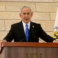 Perdana Menteri Israel Benjamin Netanyahu menghadiri acara pembukaan Hari Peringatan di Gedung Yad LaBanim di Yerusalem pada 20 April 2026. (Marc Israel Sellem/Pool via REUTERS)