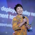 President Director PT Ingram Micro Indonesia, Mulia Dewi Karnadi saat menyampaikan pemaparan dalam Tech & Telco Forum 2026 di Jakarta, Rabu (6/5/2026). (CNBC Indonesia/Tri Susilo)