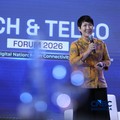President Director PT Ingram Micro Indonesia, Mulia Dewi Karnadi saat menyampaikan pemaparan dalam Tech & Telco Forum 2026 di Jakarta, Rabu (6/5/2026). (CNBC Indonesia/Tri Susilo)