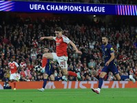 Soccer Football - UEFA Champions League - Semi Final - Second Leg - Arsenal v Atletico Madrid - Emirates Stadium, London, Britain - May 5, 2026 Arsenal's Viktor Gyokeres shoots at goal Action Images via Reuters/Paul Childs