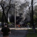 The site of a Russian air strike, amid Russia's attack on Ukraine, in the frontline city of Kramatorsk in Donetsk region, Ukraine May 5, 2026. Iryna Rybakova/Press Service of the 93rd Kholodnyi Yar Separate Mechanized Brigade of the Ukrainian Armed F