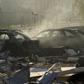 A site of a Russian air strike, amid Russia's attack on Ukraine, in Zaporizhzhia, Ukraine May 5, 2026. Picture taken with a mobile phone. REUTERS/Serhii Chalyi