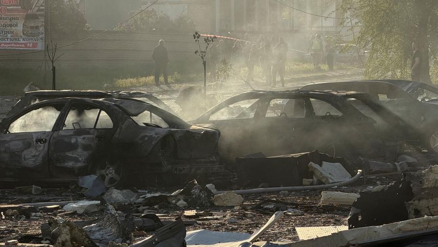 UKRAINE-CRISIS/ATTACK-ZAPORIZHZHIA