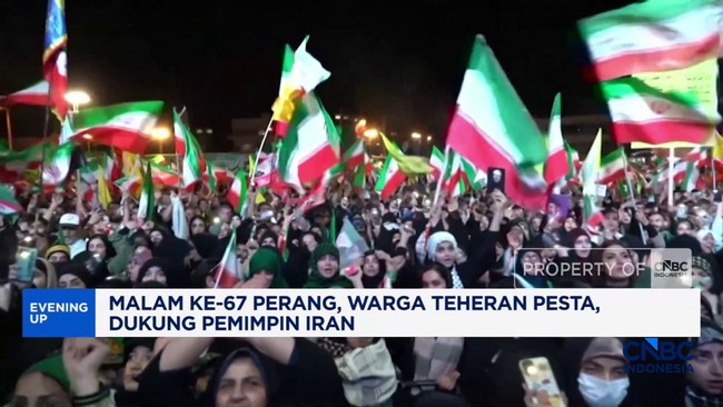 Video: Malam ke-67 Perang, Warga Teheran Pesta, Dukung Pemimpin Iran