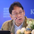 Menteri Keuangan (Menkeu), Purbaya Yudhi Sadewa menyampaikan pemaparan saat konferensi pers hasil rapat berkala KSSK tahun 2026 di Bank Indonesia, Jakarta, Kamis (7/5/2026). (CNBC Indonesia/Faisal Rahman)