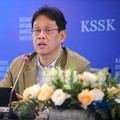 Menteri Keuangan (Menkeu), Purbaya Yudhi Sadewa menyampaikan pemaparan saat konferensi pers hasil rapat berkala KSSK tahun 2026 di Bank Indonesia, Jakarta, Kamis (7/5/2026). (CNBC Indonesia/Faisal Rahman)