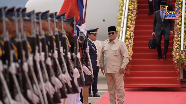 Prabowo Tiba di Cebu Filipina, Siap Hadiri KTT ke-48 ASEAN