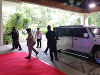 Presiden Republik Indonesia Prabowo Subianto bersama delegasi terbatas tiba di Cebu, Filipina, Kamis (7/5/2026), untuk menghadiri Konferensi Tingkat Tinggi (KTT) ke-48 ASEAN. (Instagram/sekretariat.kabinet)