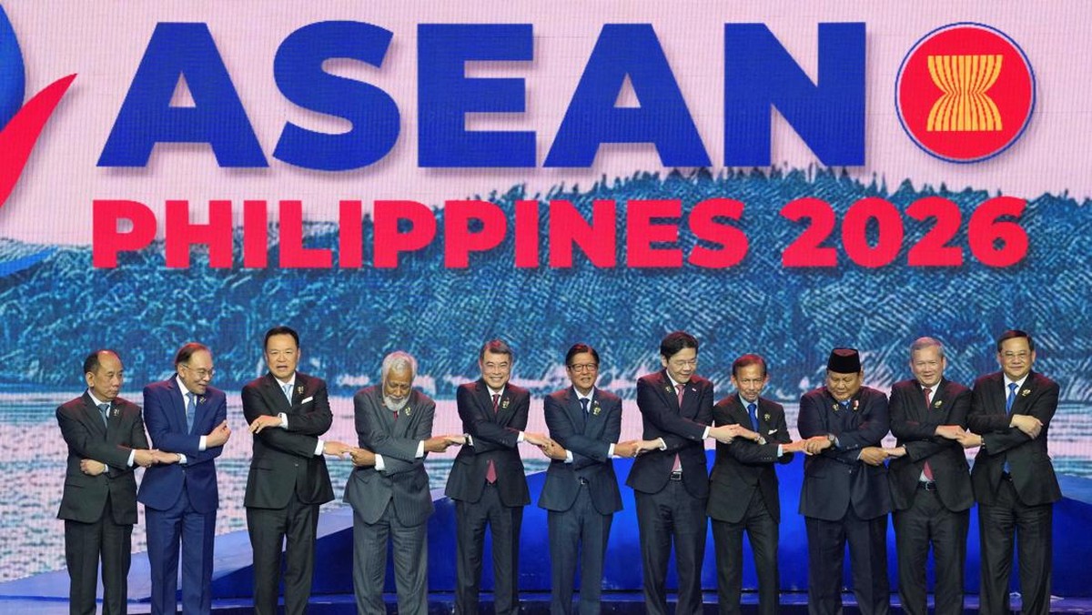 Potret Prabowo Hadiri Upacara Pembukaan KTT ke-48 ASEAN, Foto Bersama