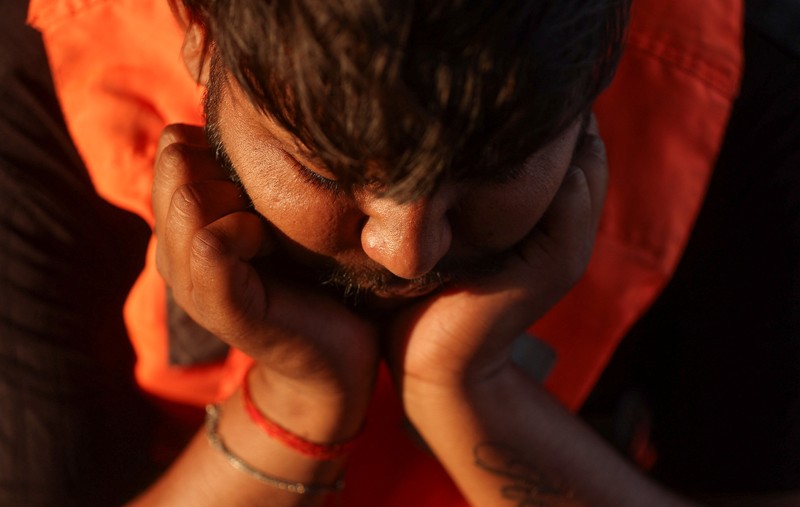 Tithi Chiranjeevi, an Indian seafarer who was stuck in Iran during the conflict, travels on a ferry in Mumbai, India, May 6, 2026. REUTERS/Francis Mascarenhas     TPX IMAGES OF THE DAY