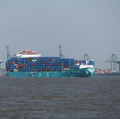 A container ship operates in the Arabian Sea off Mumbai, India, May 6, 2026. REUTERS/Francis Mascarenhas