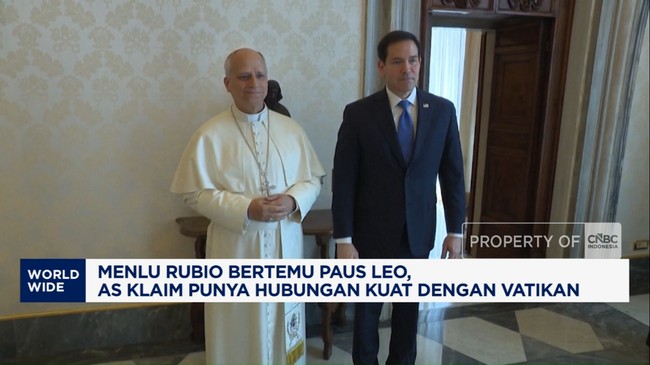 Video: Menlu AS, Marco Rubio Bertemu Paus Leo XIV di Vatikan