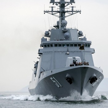 North Korean leader Kim Jong Un visits a navy destroyer being tested for deployment, May 7, 2026, in this picture released by North Korea's official Korean Central News Agency. KCNA via REUTERS    ATTENTION EDITORS - THIS IMAGE WAS PROVIDED BY A THIR