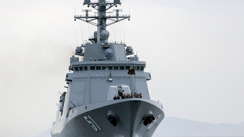 North Korean leader Kim Jong Un visits a navy destroyer being tested for deployment, May 7, 2026, in this picture released by North Korea's official Korean Central News Agency. KCNA via REUTERS    ATTENTION EDITORS - THIS IMAGE WAS PROVIDED BY A THIR
