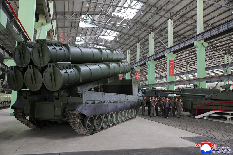 North Korean leader Kim Jong Un visits a navy destroyer being tested for deployment, May 7, 2026, in this picture released by North Korea's official Korean Central News Agency. KCNA via REUTERS    ATTENTION EDITORS - THIS IMAGE WAS PROVIDED BY A THIRD PARTY. REUTERS IS UNABLE TO INDEPENDENTLY VERIFY THIS IMAGE. NO THIRD PARTY SALES. SOUTH KOREA OUT. NO COMMERCIAL OR EDITORIAL SALES IN SOUTH KOREA.