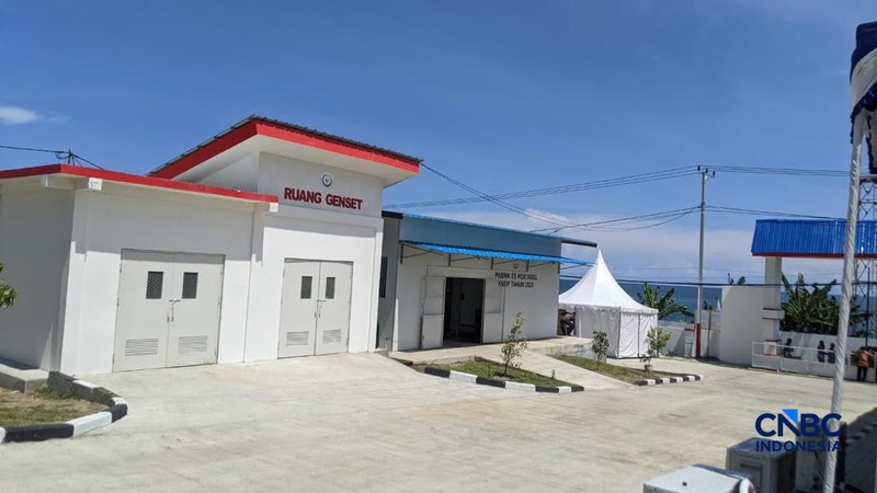 Kampung Nelayan Merah Putih Gorontalo. (CNBC Indonesia/Emir Yanwardhana)