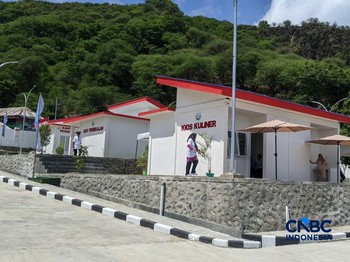 Kampung Nelayan Merah Putih Gorontalo. (CNBC Indonesia/Emir Yanwardhana)