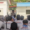 Presiden Ri Prabowo dalam Kunjungan ke Kampung Nelayan Merah Putih Gorontalo. (CNBC Indonesia/Emir Yanwardhana)