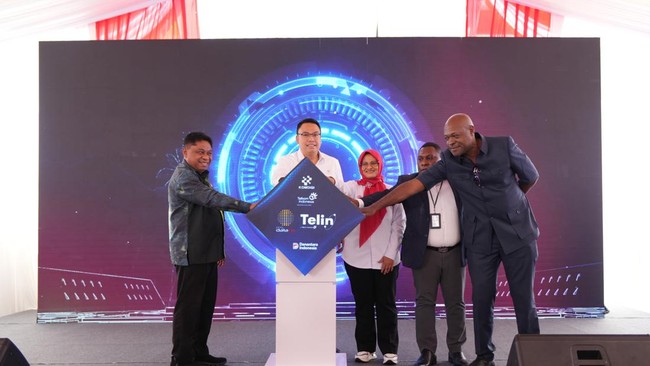 Proyek Raksasa Baru Telkom Diresmikan, Papua Makin Mendunia