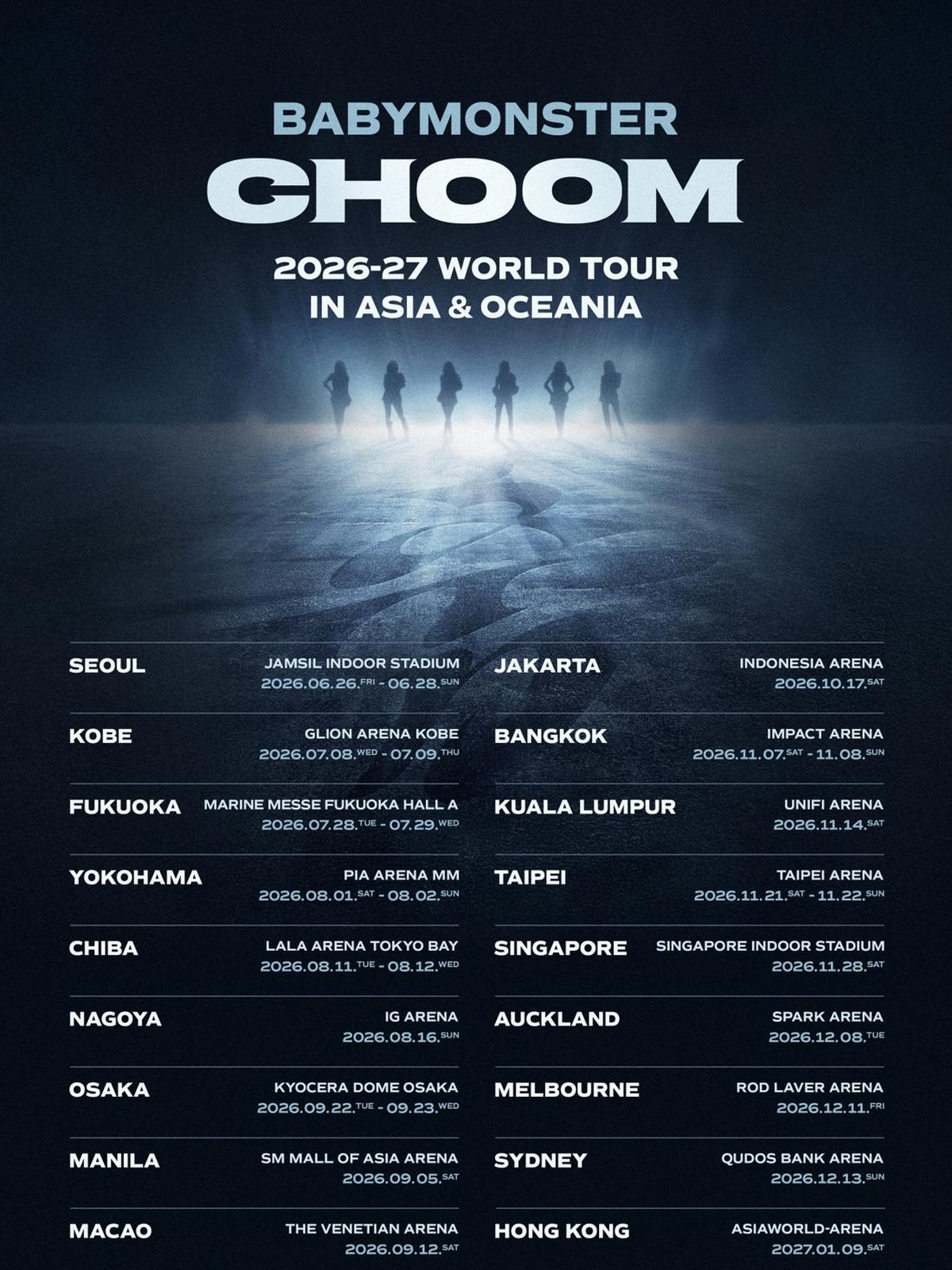 Confirmed! Jakarta Masuk Lineup Tur Dunia CHOOM BABYMONSTER