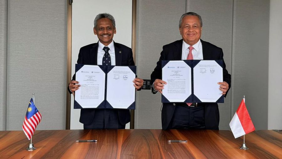 Bank Negara Malaysia (BNM) dan Bank Indonesia (BI) hari ini menandatangani Nota Kesepahaman (NK) untuk memperdalam kerangka kerja sama bilateral antara kedua bank sentral. (Dok. Bank Indonesia)