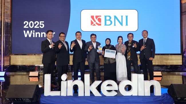 Unggul Kelola SDM, BNI Unjuk Gigi di LinkedIn Talent Awards 2025
