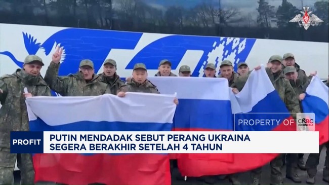 Video: Putin Mendadak Sebut Perang Ukraina Segera Berakhir