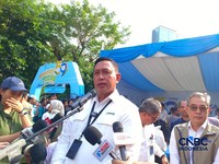 Direktur Utama Perum Bulog Ahmad Rizal Ramdhani saat ditemui di Kantor Pusat Bulog, Jakarta, Senin (11/5/2026). (CNBC Indonesia/Martyasari Rizky)