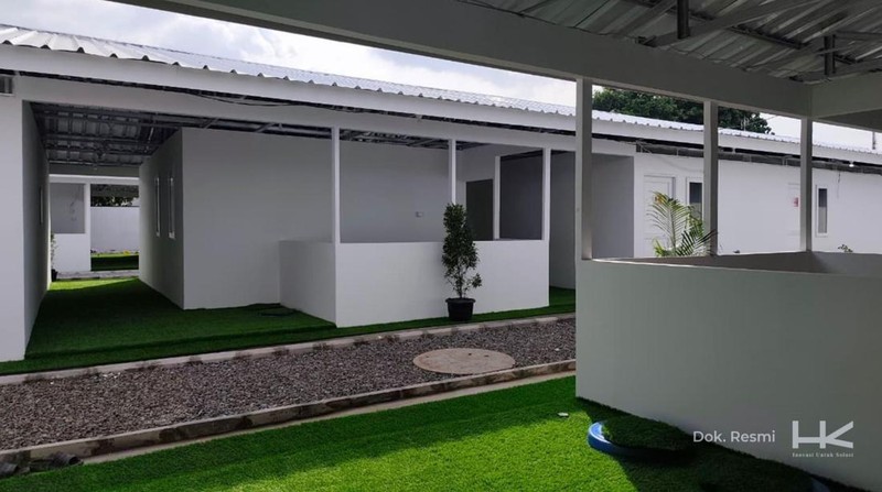 Hunian sementara (huntara) di kawasan Jalan Kramat Raya, Jakarta. (Dok. Hutama Karya)