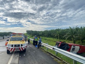 Polisi Ungkap Penyebab Kecelakaan Maut Bus Halmahera di Tol Sergai