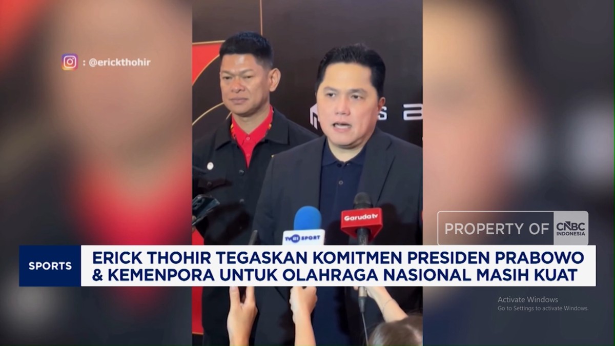 Video: Erick Thohir Sebut Komitmen Presiden RI ke Olahraga Masih Kuat