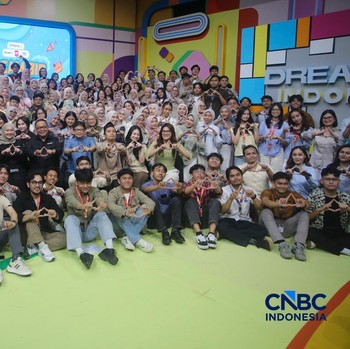 Offboarding MagangHub Kemnaker Batch 2 Transmedia di Auditorium Studio 1 Gedung Transmedia, Jakarta, Senin (11/5/2026). (CNBC Indonesia/Faisal Rahman)