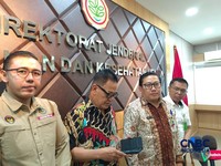 Direktur Jenderal Peternakan dan Kesehatan Hewan (PKH) Kementan, Agung Suganda saat ditemui usai rapat di kantornya, Jakarta, Selasa (12/5/2026). (CNBC Indonesia/Martyasari Rizky)