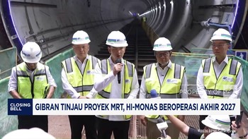 Gibran Tinjau Proyek MRT, HI-Monas Beroperasi Akhir 2027
