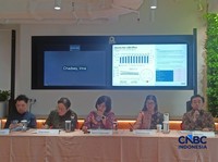 JLL Indonesia dalam media briefing Jakarta Property Market Update Kuartal I-2026 di kantor Bursa Efek Indonesia (BEI), Selasa (12/5/2026). (CNBC Indonesia/Ferry Sandi)