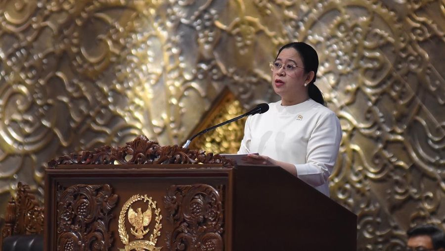 Foto: Ketua DPR Puan Maharani membuka Masa Persidangan V Tahun Sidang 2025-2026 dalam Rapat Paripurna yang digelar di Gedung Nusantara, Senayan, Jakarta, Selasa (12/5/2026). (Dok. Devi/Karisma)