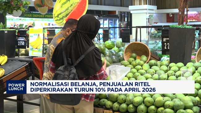 Video: Normalisasi Belanja, Penjualan Ritel April Diramal Turun 10%