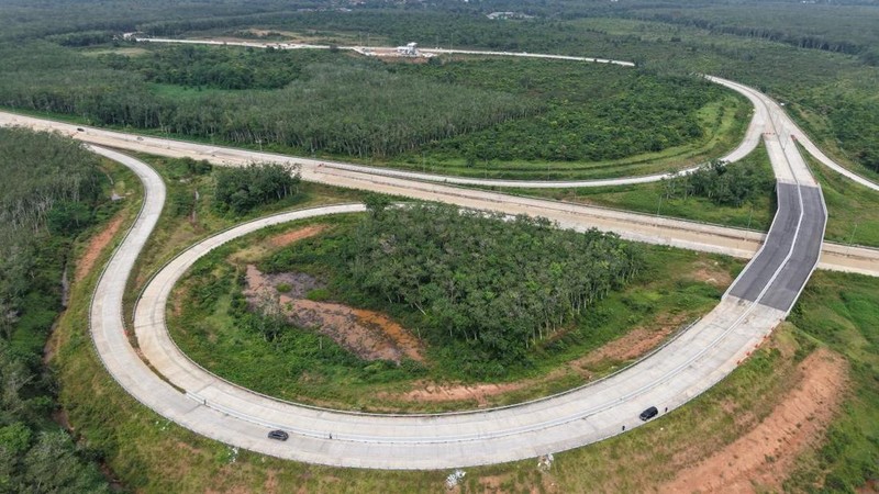 Penampakan Jalan Tol Palembang–Betung. (Dok. Hutama Karya)