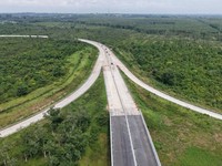 Penampakan Jalan Tol Palembang–Betung. (Dok. Hutama Karya)