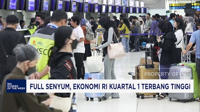 Video: Full Senyum, Ekonomi RI Kuartal 1 Terbang Tinggi