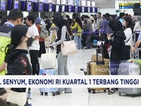 Full Senyum, Ekonomi RI Kuartal 1 Terbang Tinggi