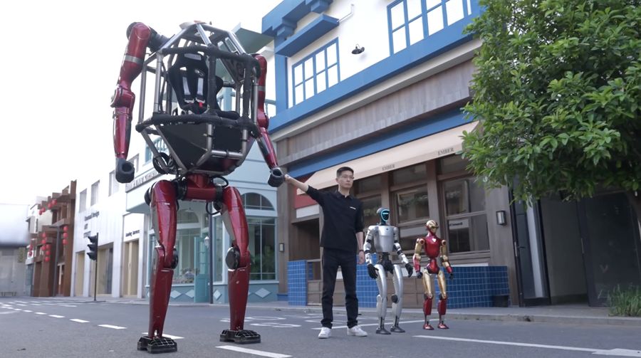 GD01merupakan robot mecha transformable berawak pertama di dunia yang siap diproduksi. (Tangkapan Layar Youtube/Unitree Robotics)