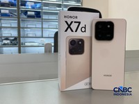 Honor telah meluncurkan dua ponsel belum lama ini X7d dan X6c di Jakarta, Rabu (13/5/2026). (CNBC Indonesia/Novina Putri Bestari)