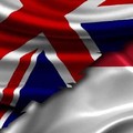 Kolase bendera Inggris dan Indonesia. (Istimewa)